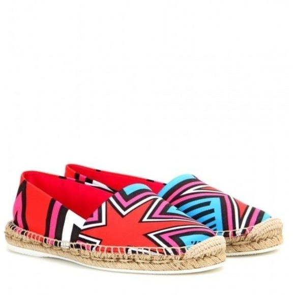 Nicholas Kirkwood Bright Satin Espadrilles Slip Ons Flats Size 38 US 7.5 - Picture 2 of 10